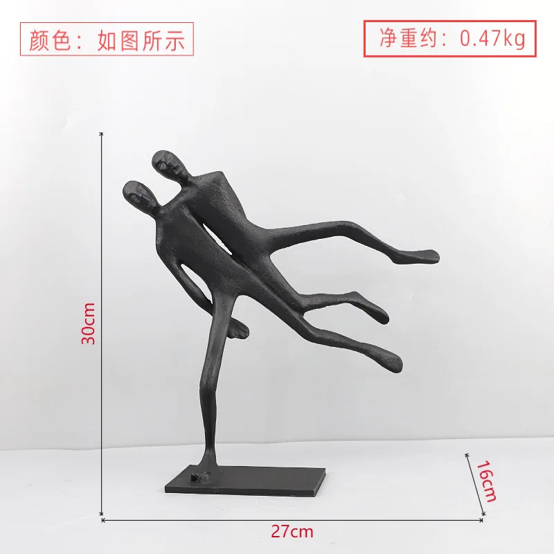 Walking Figure Iron Sculpture
