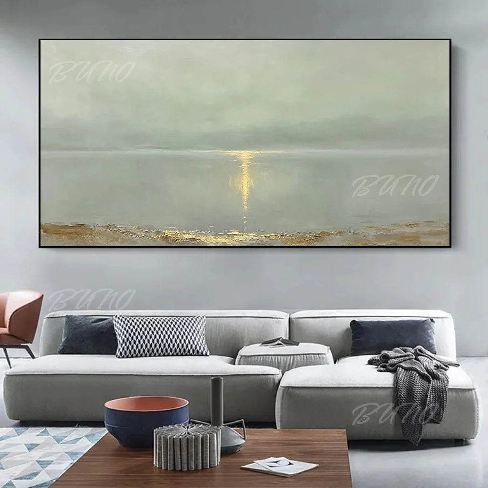 Coastal Impasto Wall Painting
