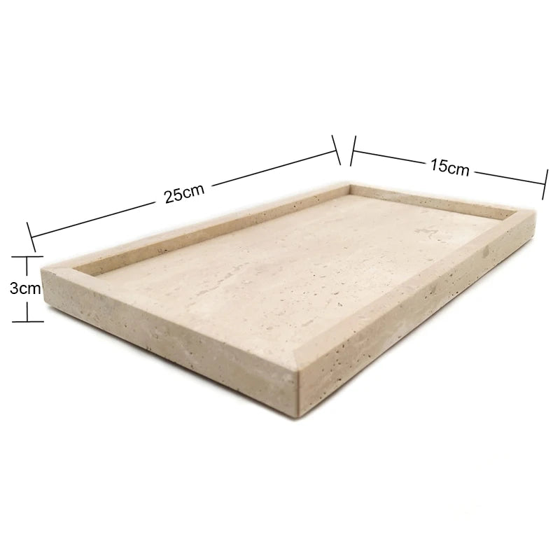 Travertine Stone Tray for Soap