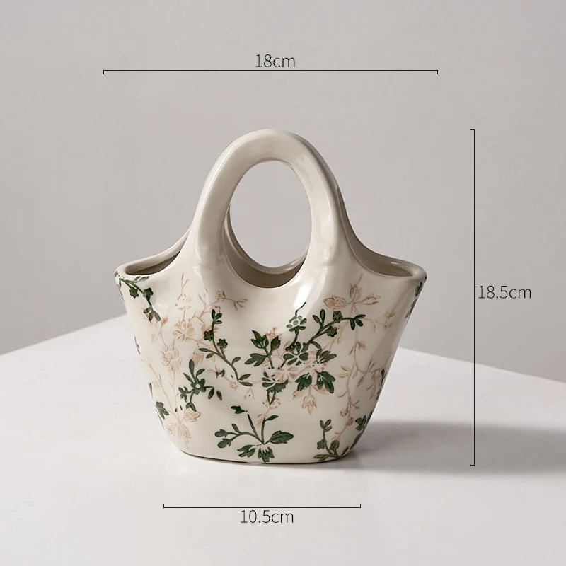 Ceramic Bag Vase