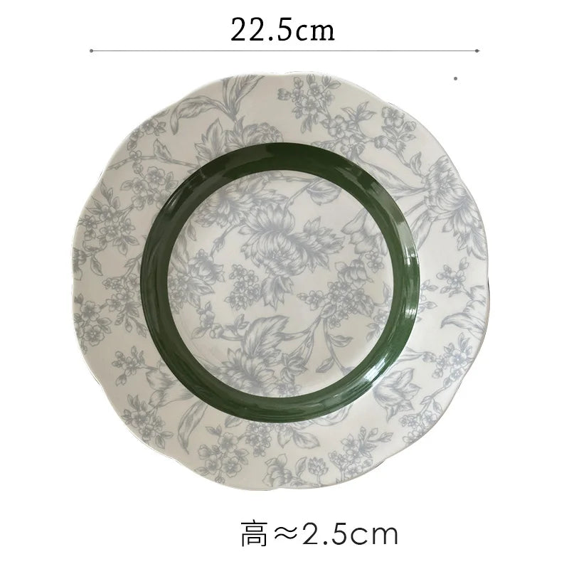 Emerald Embossed Dinner Set