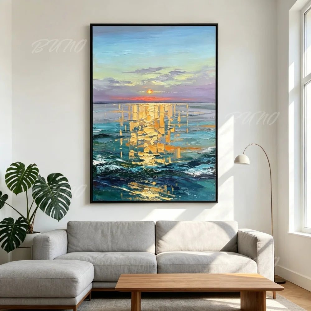 Sunset Beach Palette Painting
