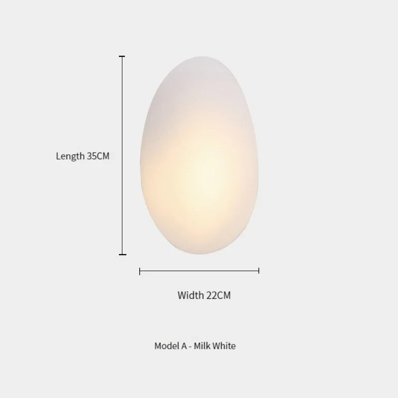 Nordic Designer Wall Lamp Pebble