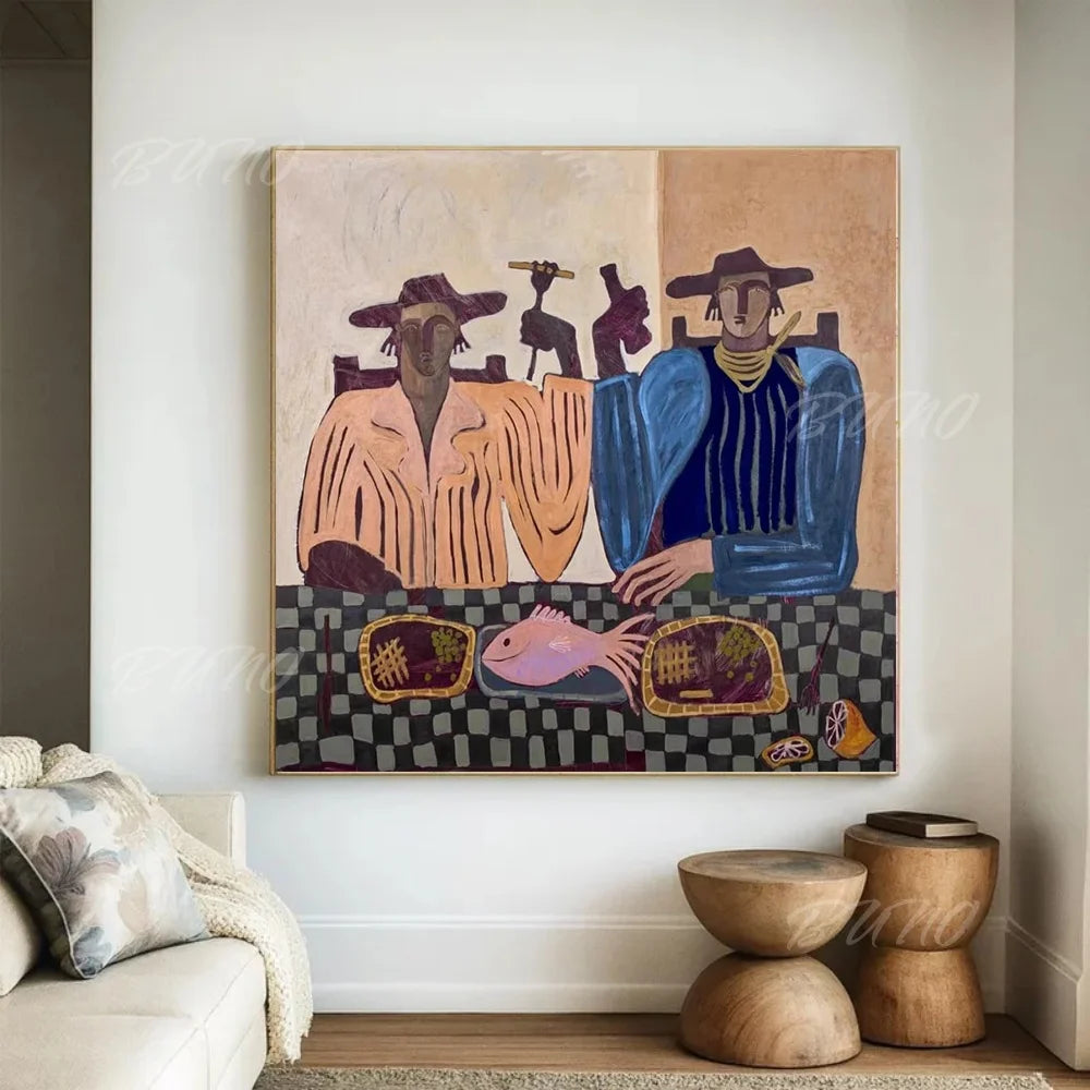 Mediterranean Figures Art