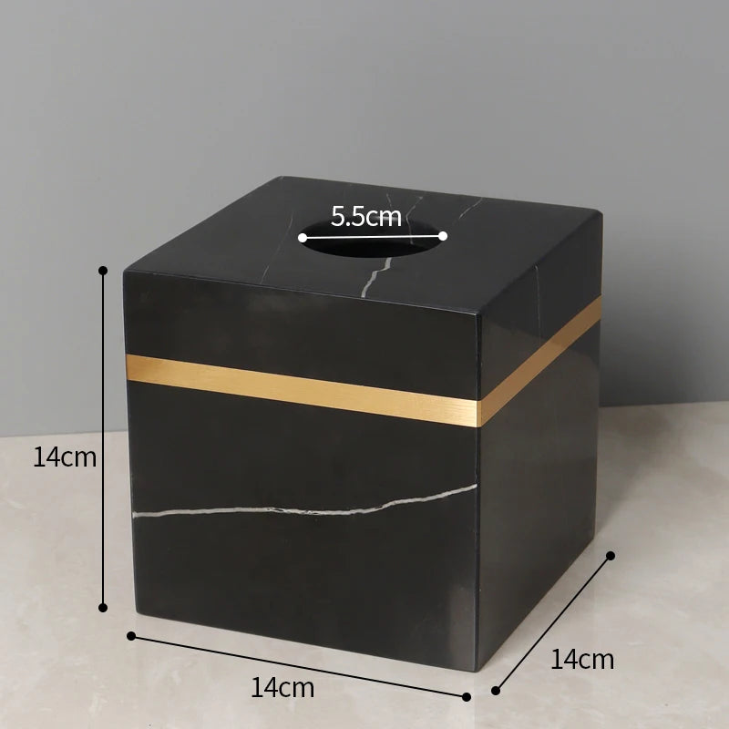 Natural Marble Napkin Tissue Box