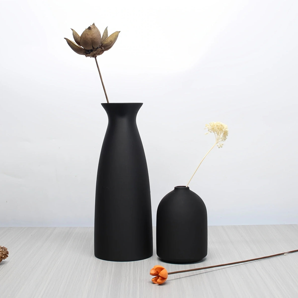 Dried Flower Vase Duo