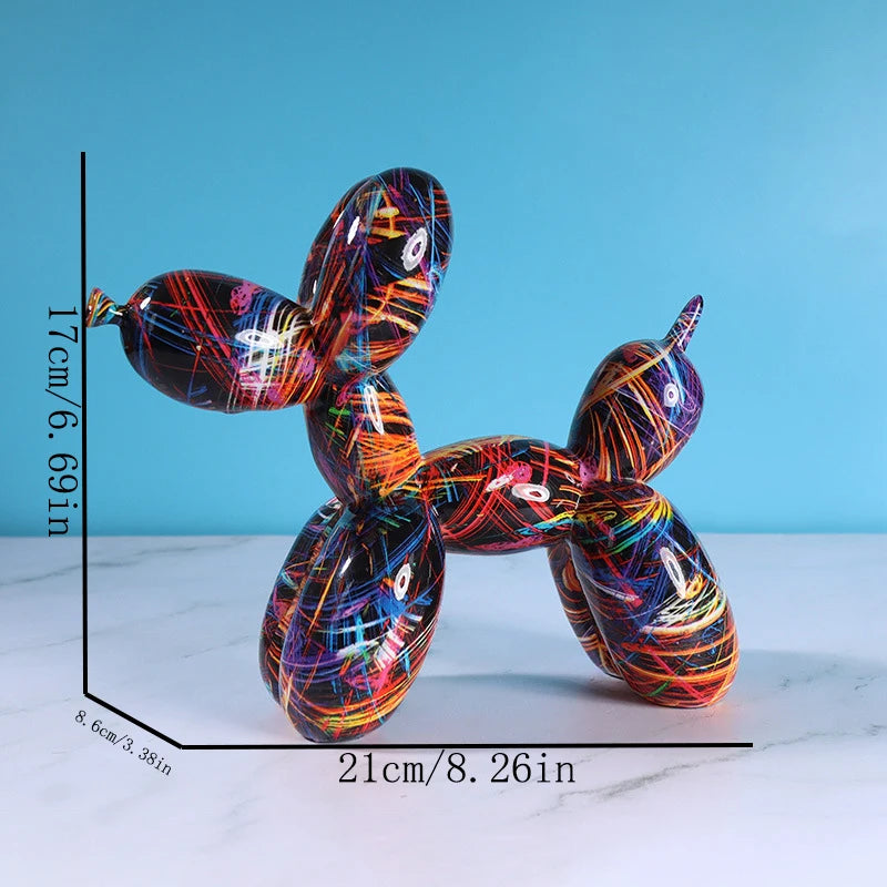 Balloon Dog Resin Sculpture