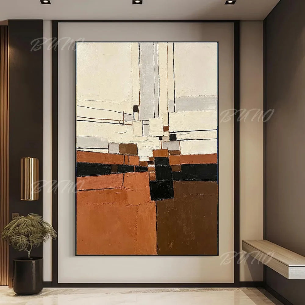 Terracotta Textured Painting