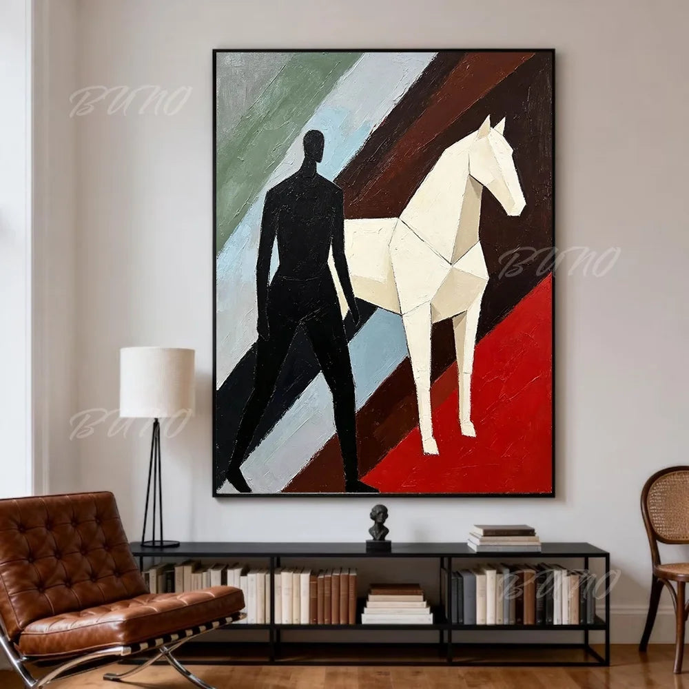 African Couple Oil Painting