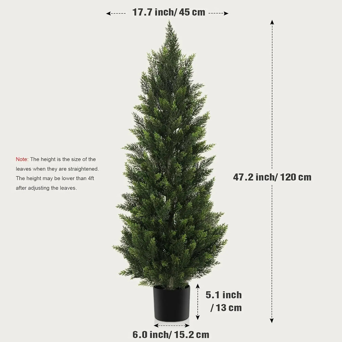 Artificial Cedar Topiary Tree Faux