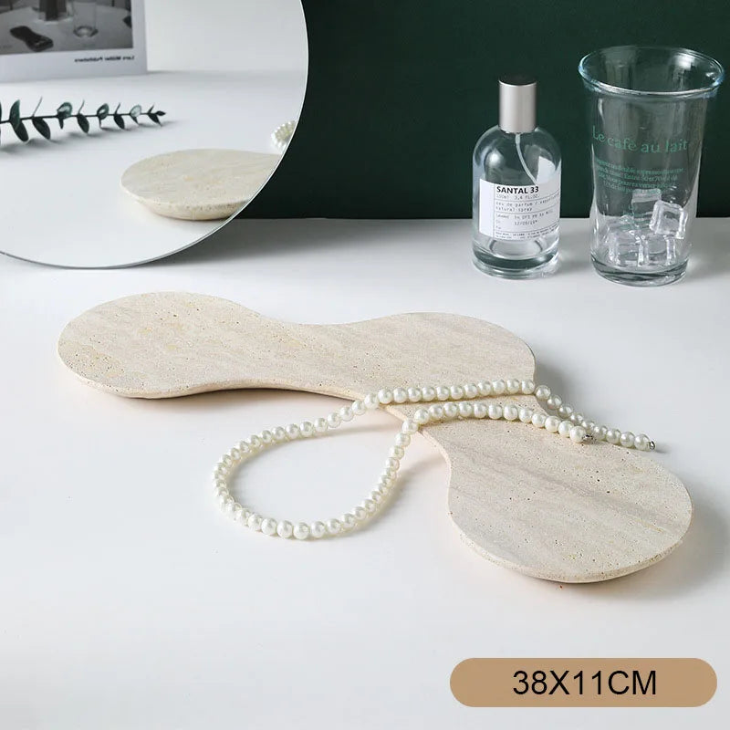 Irregular Shape Natural Marble Tray