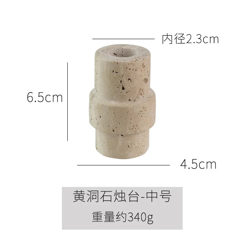 Cave Stone Candlestick