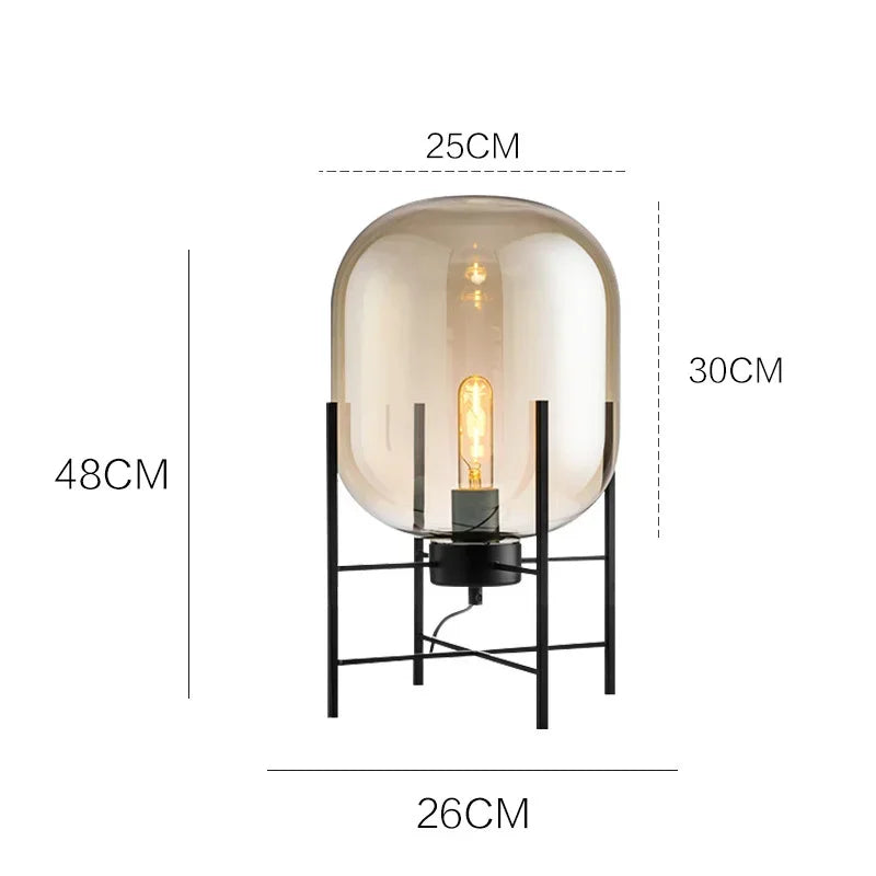 Industrial Style Smoke Gray Glass