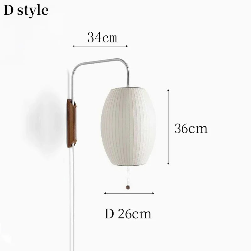 Modern Italian Silk Wall Lamp