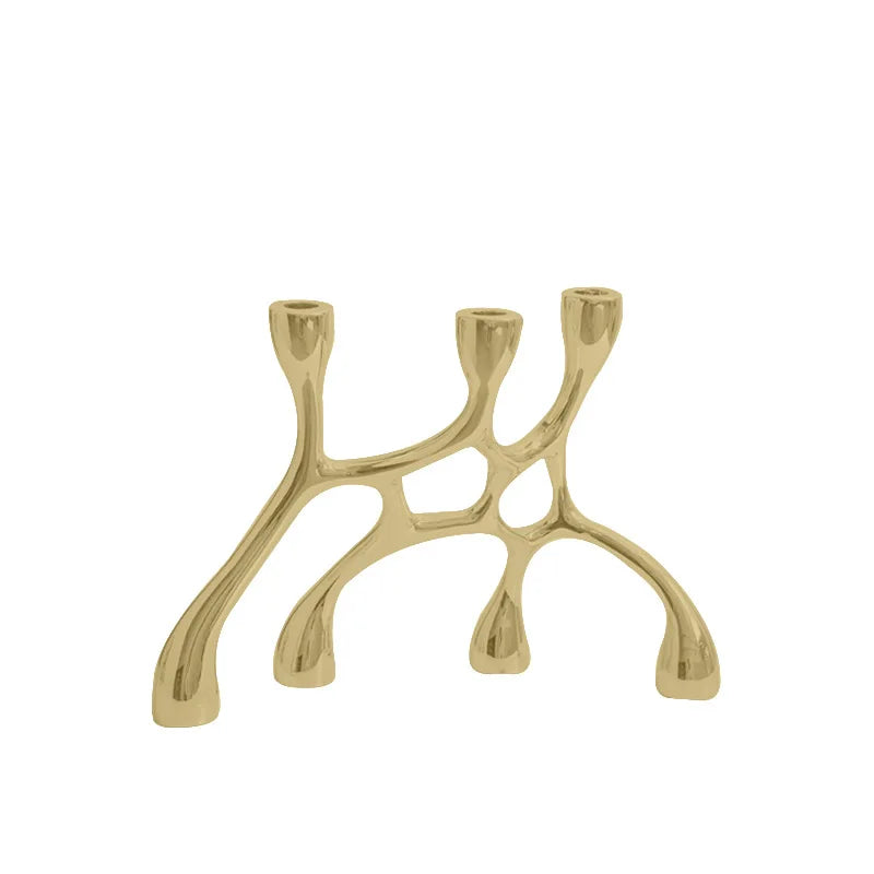 Silver Resin Candlestick
