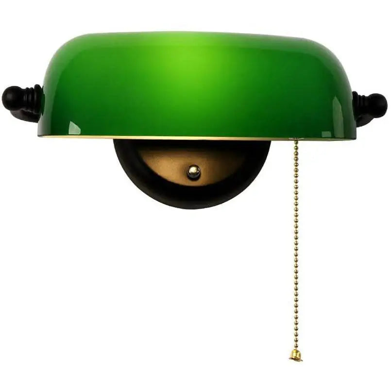 Green Banker's Wall Lamp