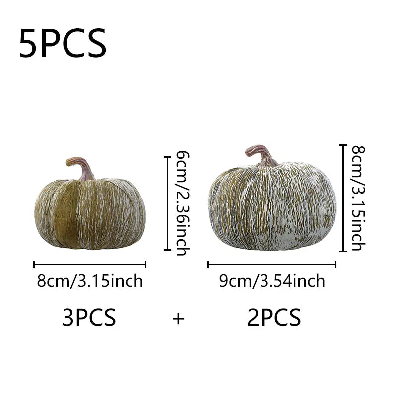 Country Faux Pumpkin Set
