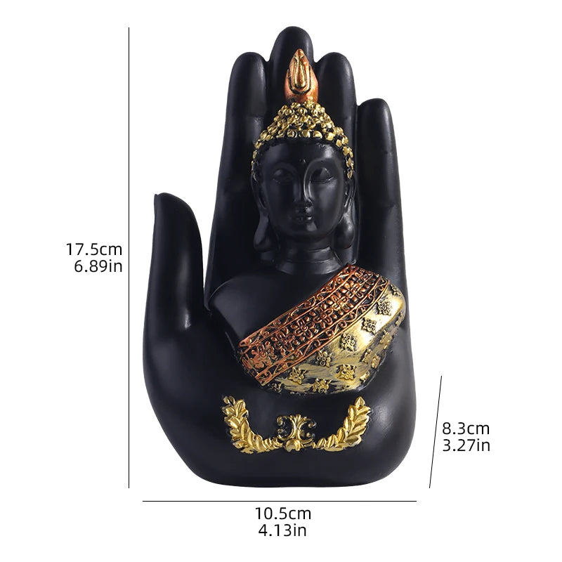 Palm-sized Buddha Sculpture Resin Crafts