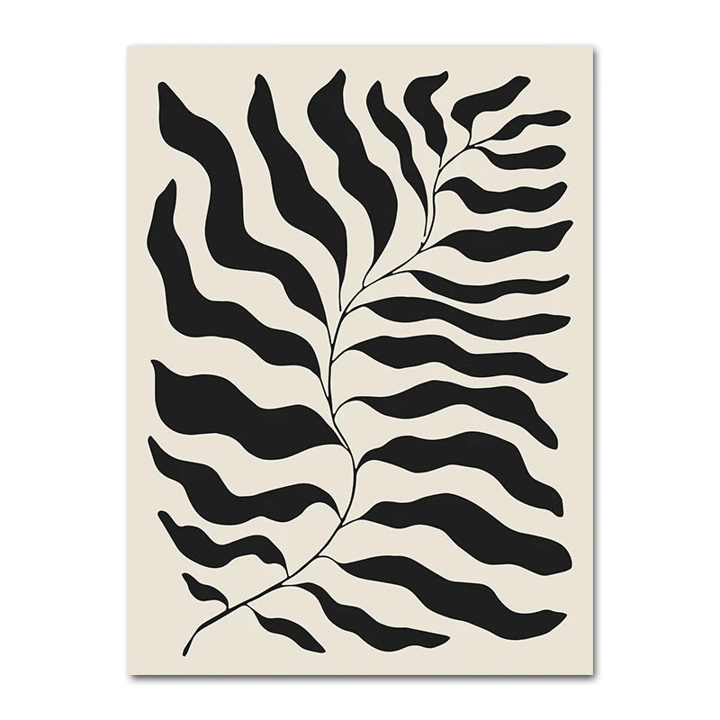 Geometric Leaf Rainbow Abstract Boho