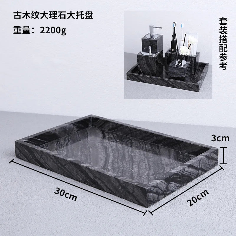 Square Marble Jewellery Tray