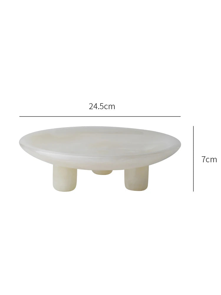 White Onyx Marble Tray