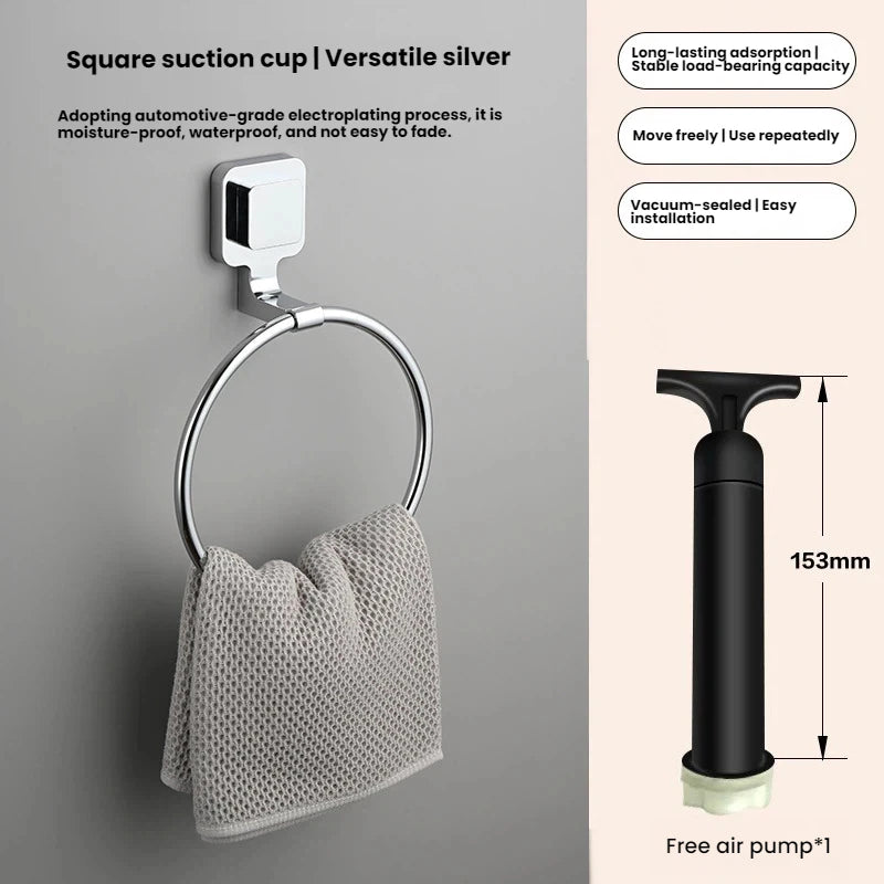 Punch-Free Towel Ring