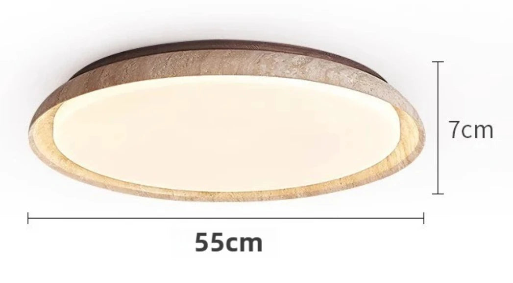 Yellow Cave Stone Ceiling Lamp