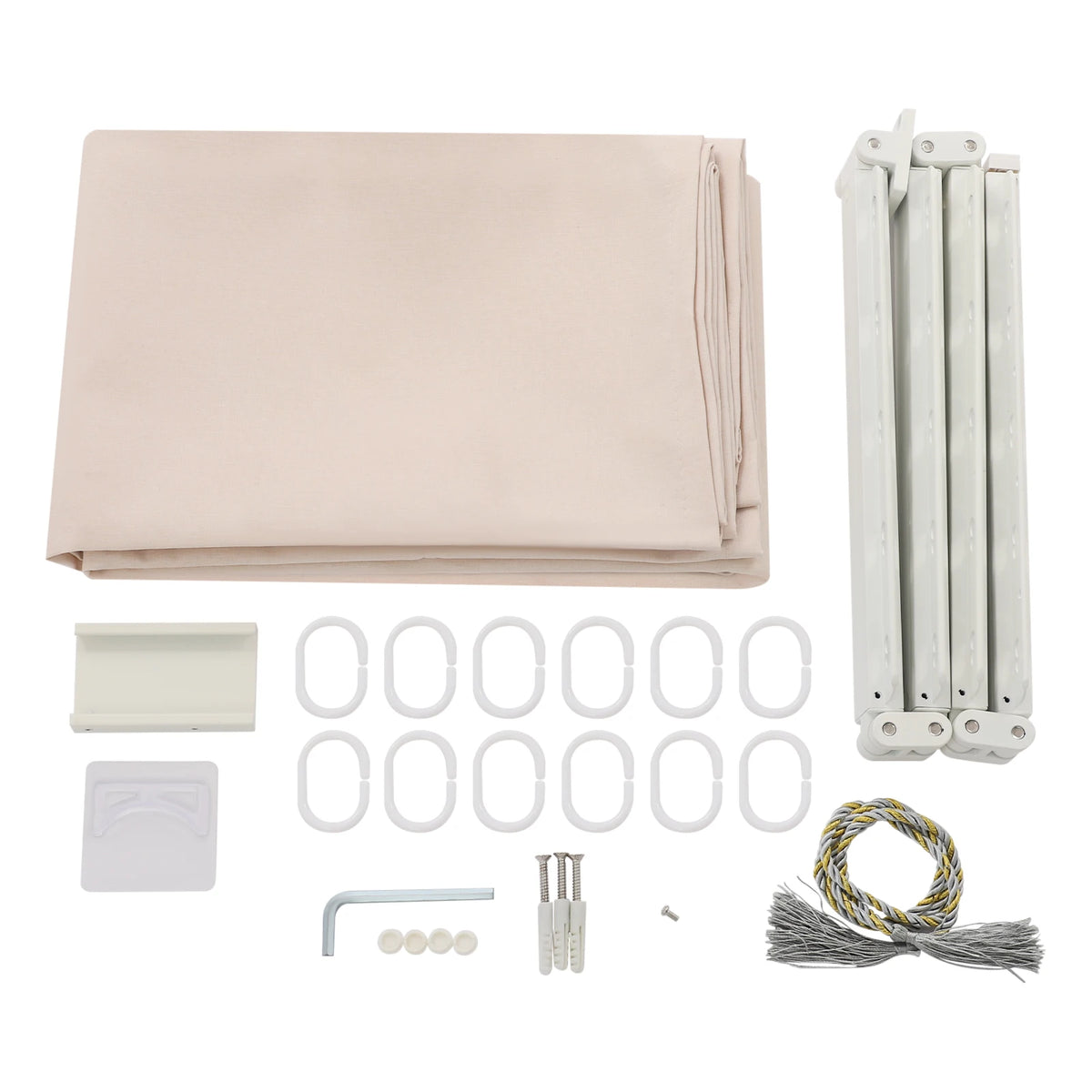 Folding Shower Curtain Set