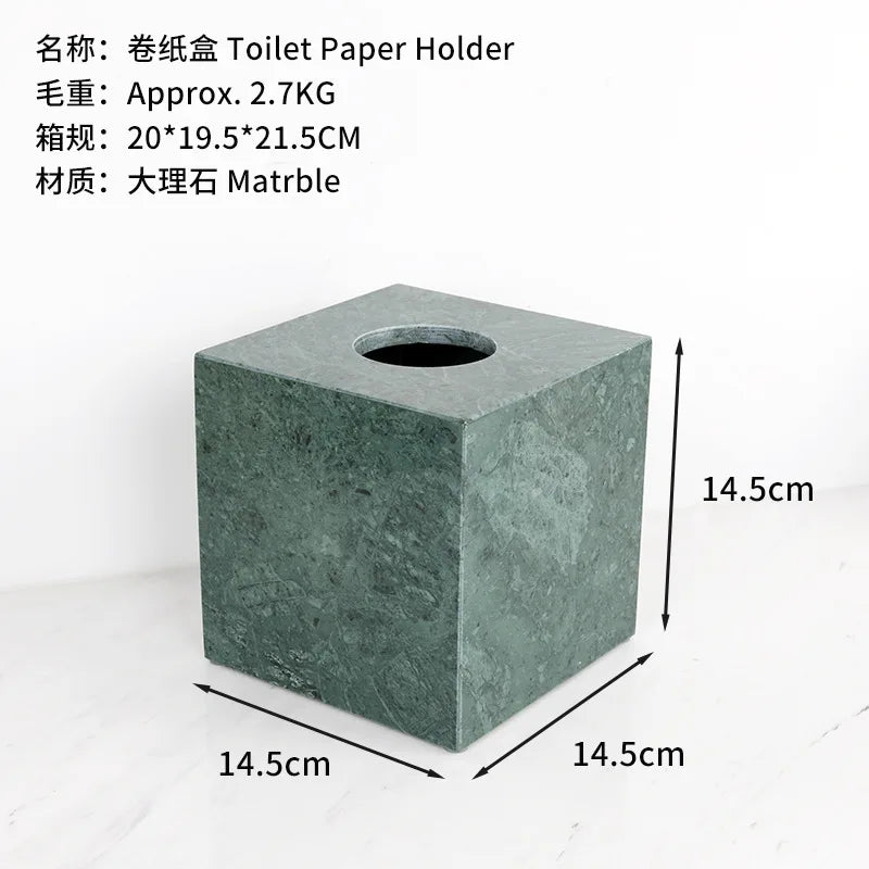 Green Marble Bath Set