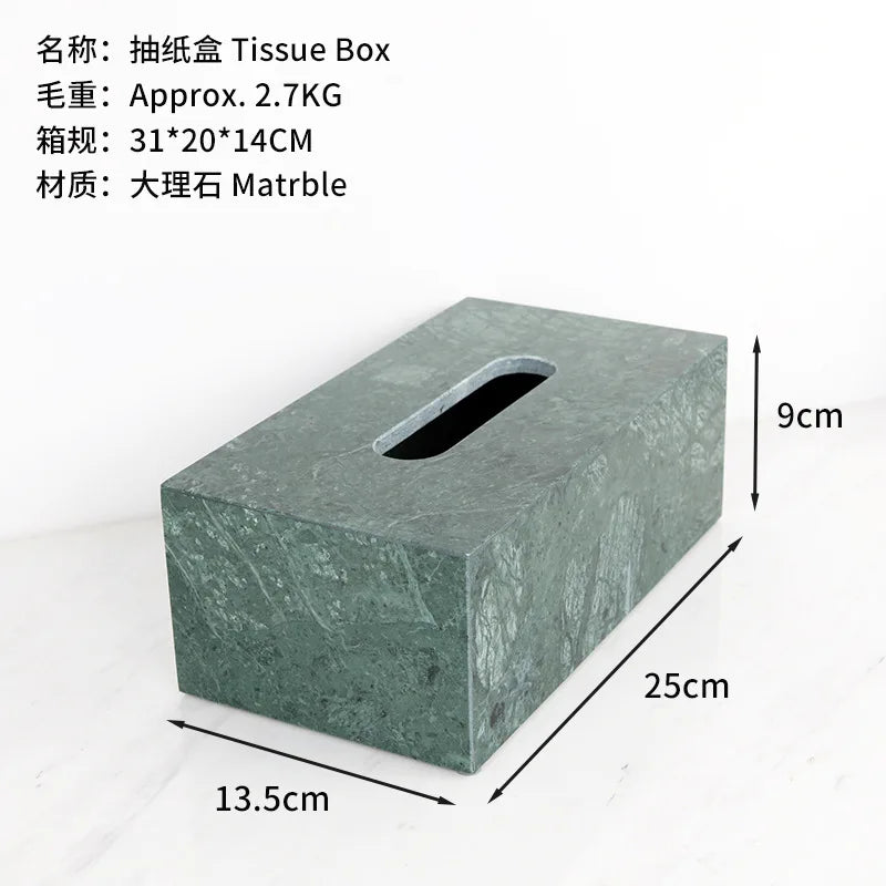 Green Marble Bath Set