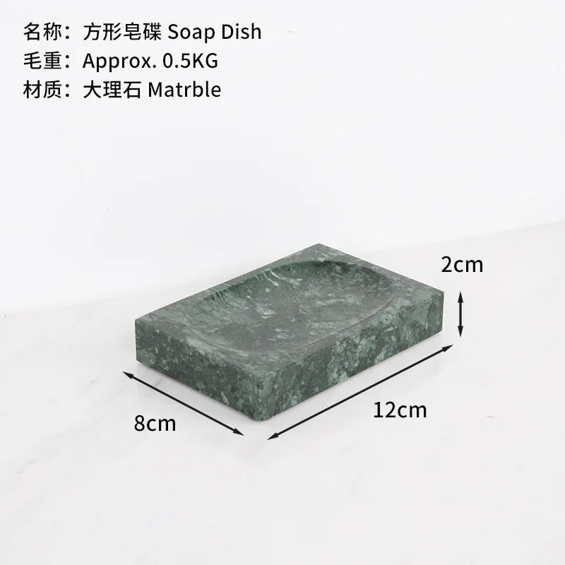 Green Marble Bath Set