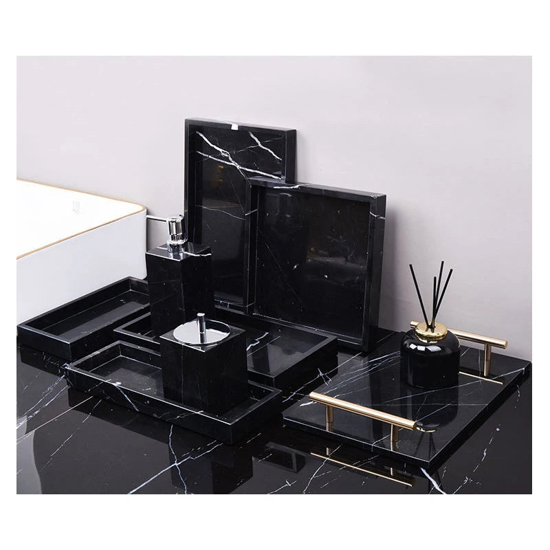 Black Marquina Natural Marble Bathroom