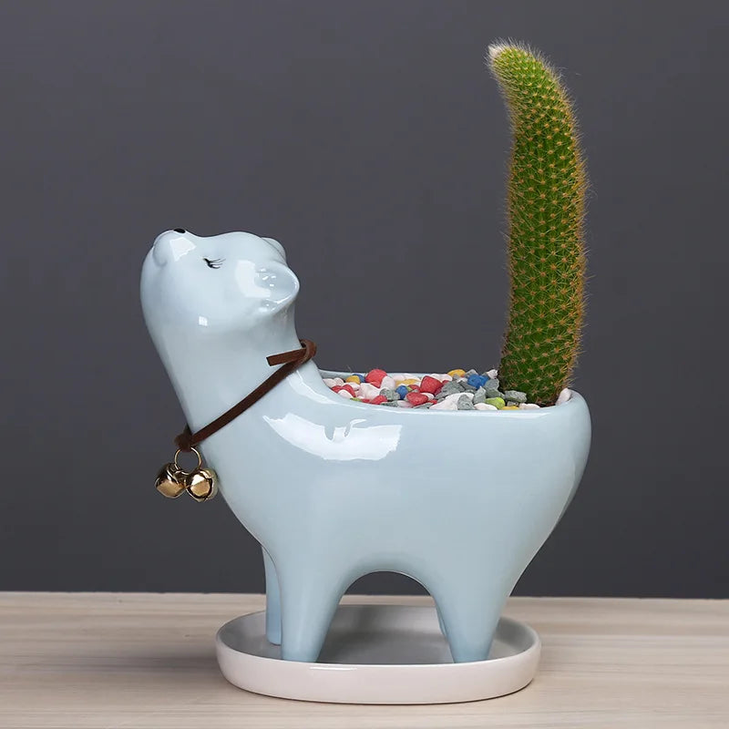 Ceramic Succulent Flowerpot Garden Gardening