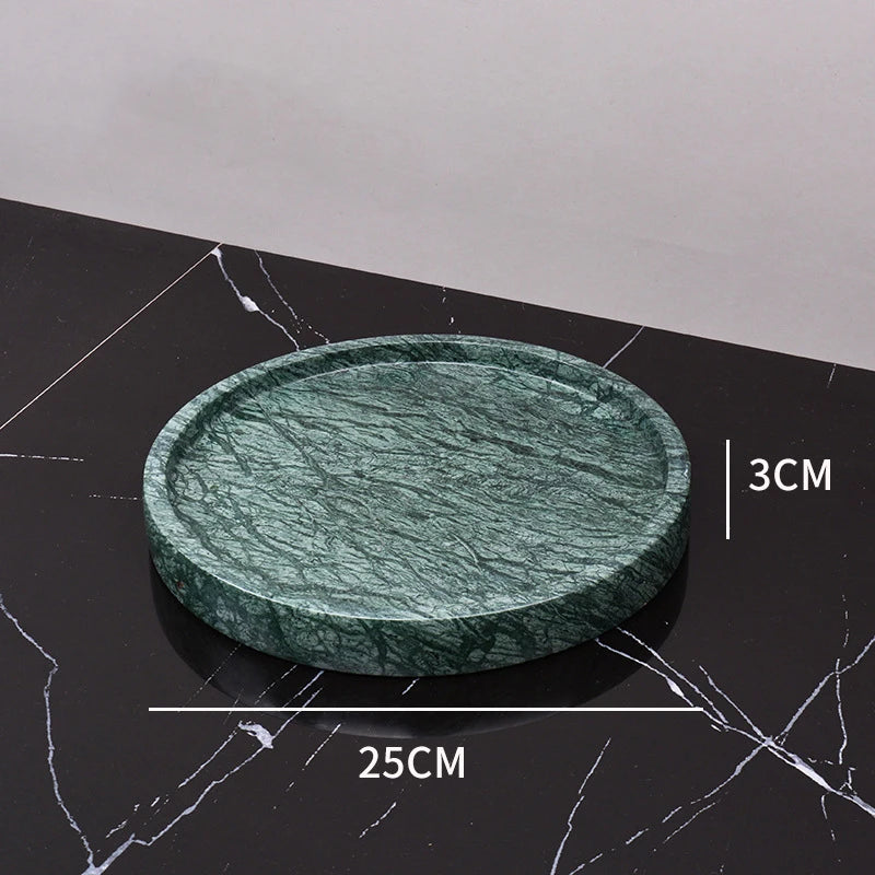 Dark Green Natural Marble Bathroom Set