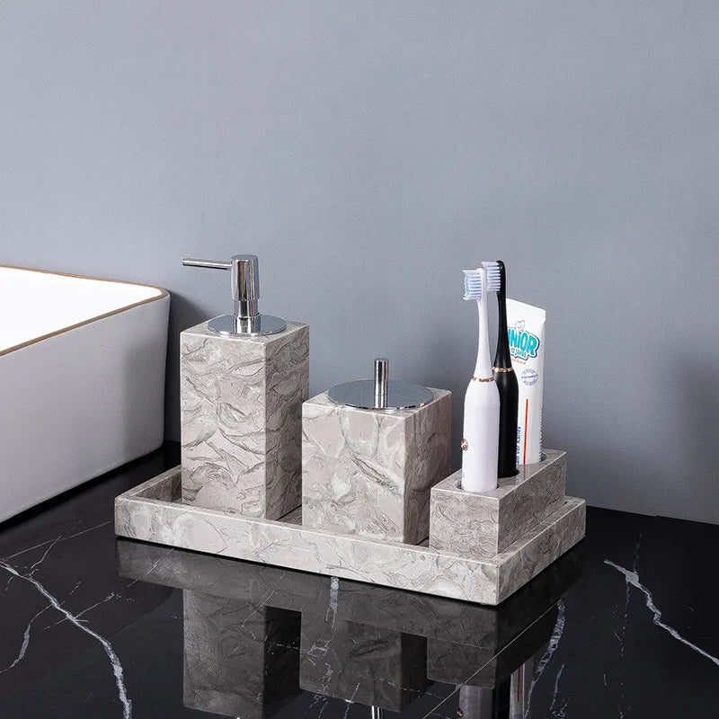 Bathroom Accessories Sets Elegant Natural