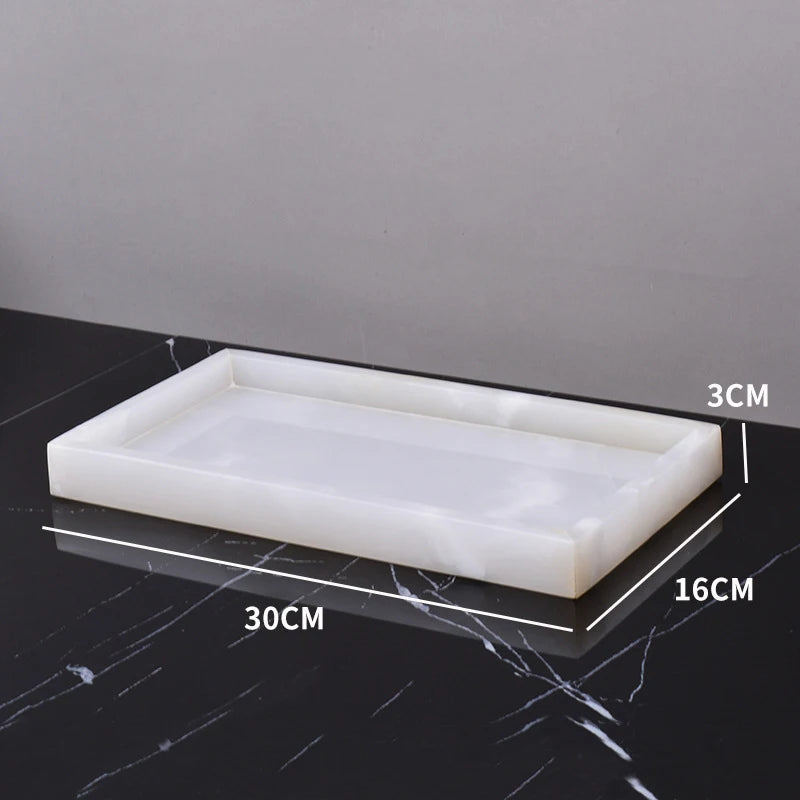 Real Natural Marble Tray