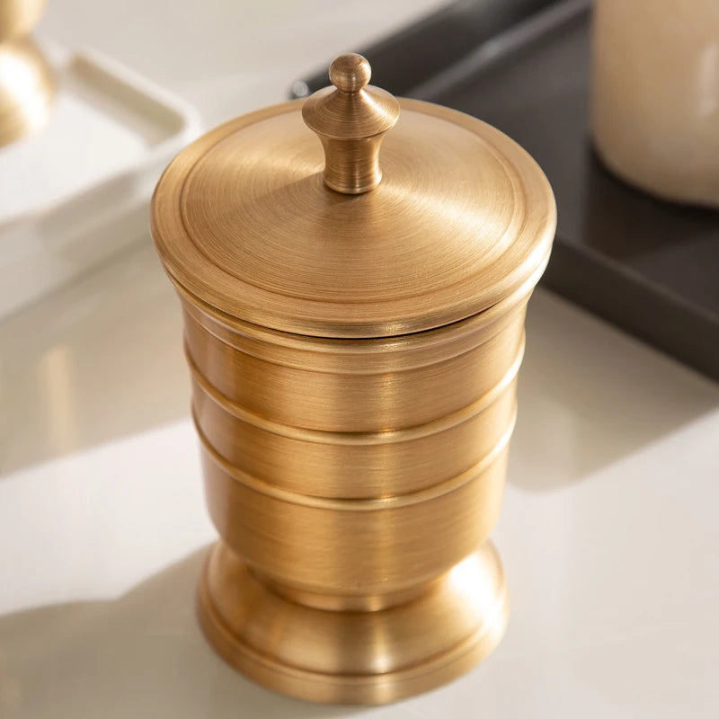 Golden Retro Copper Bathroom Set