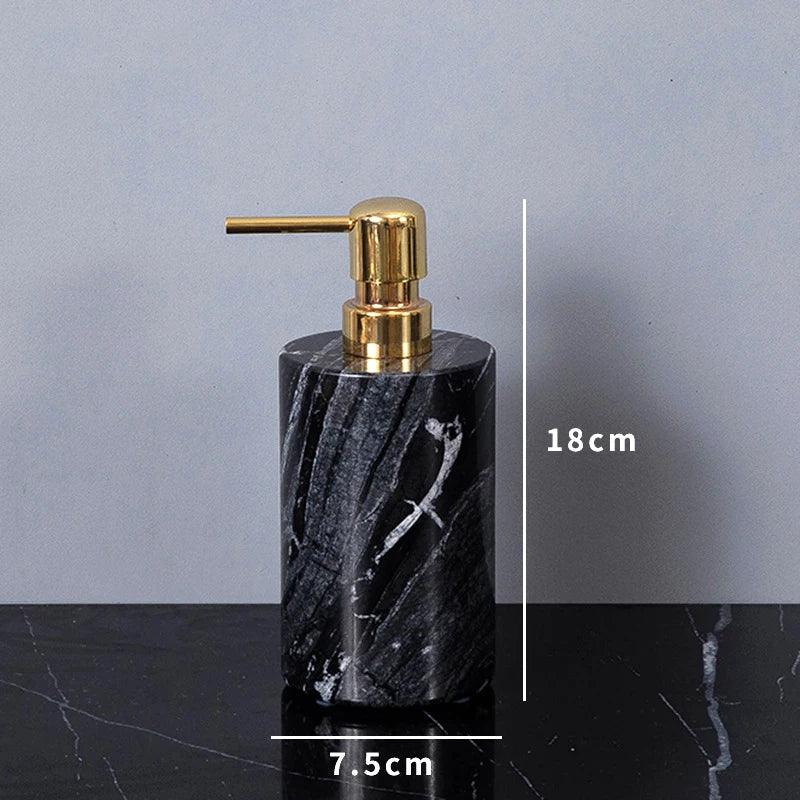 Wood Grain Marble Bath Set