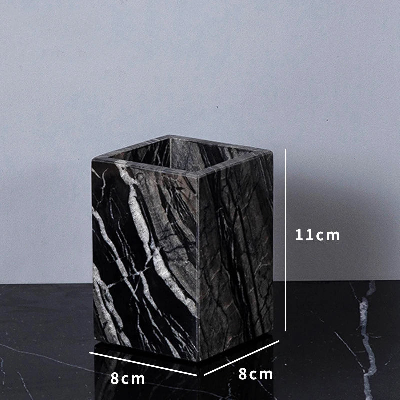 Natural Marble Toothbrush Holder Cup