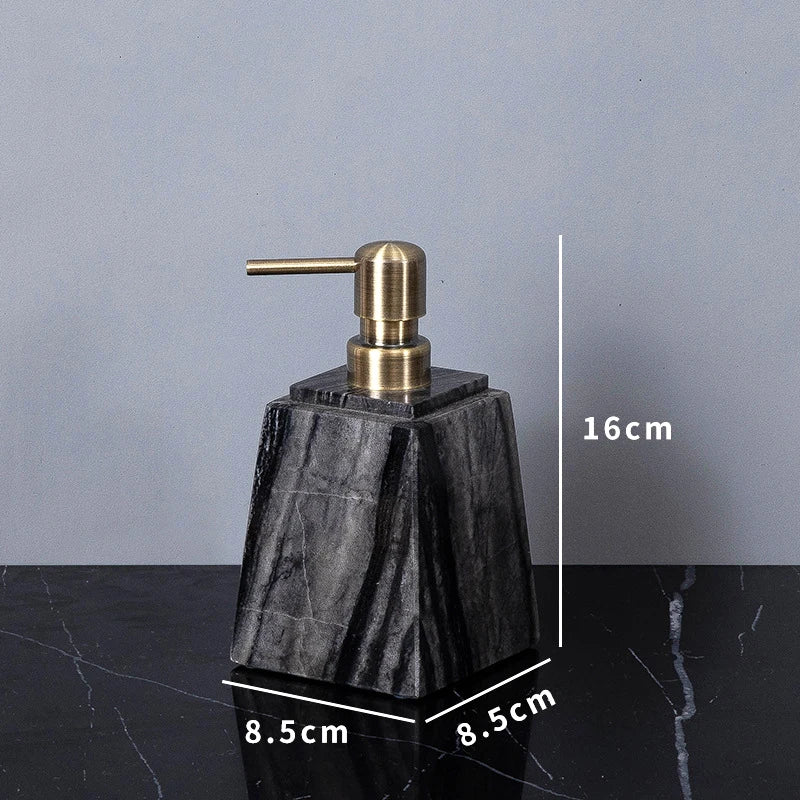 Wood Grain Marble Bath Set