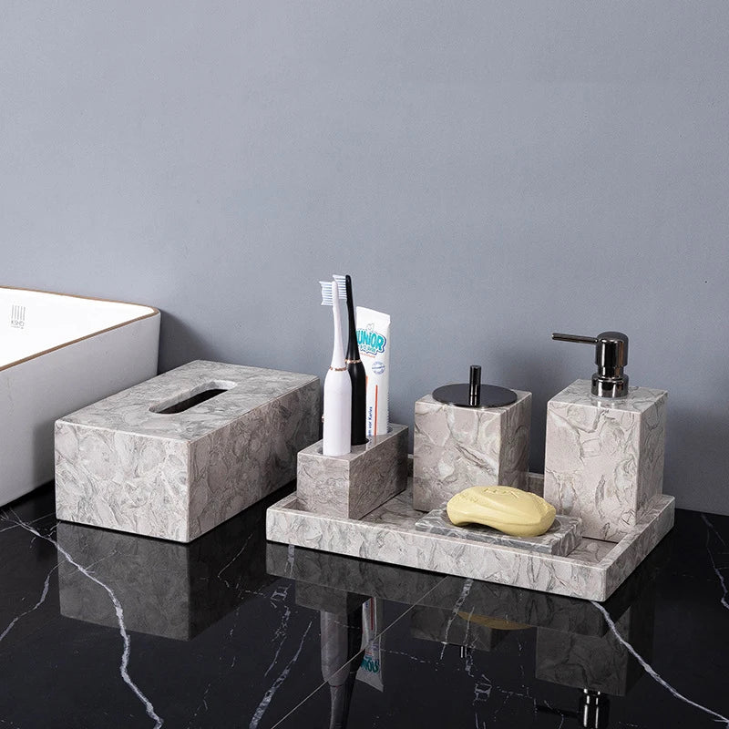 Bathroom Accessories Sets Elegant Natural