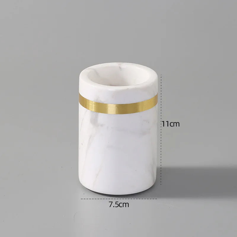 Volakas Marble Bath Set