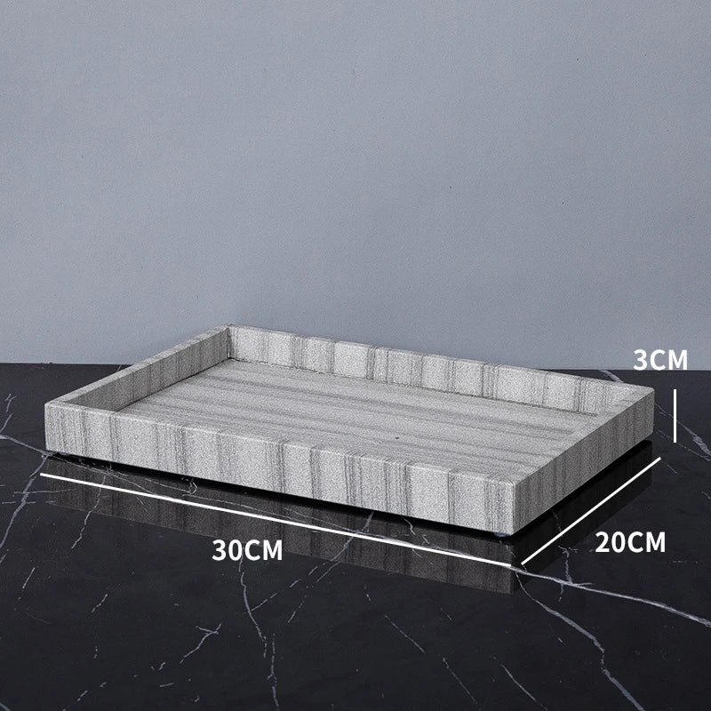 Real Natural Marble Tray