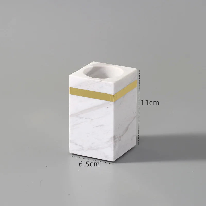 Volakas Marble Bath Set