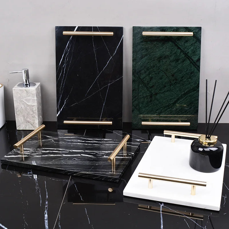 Real Natural Marble Tray