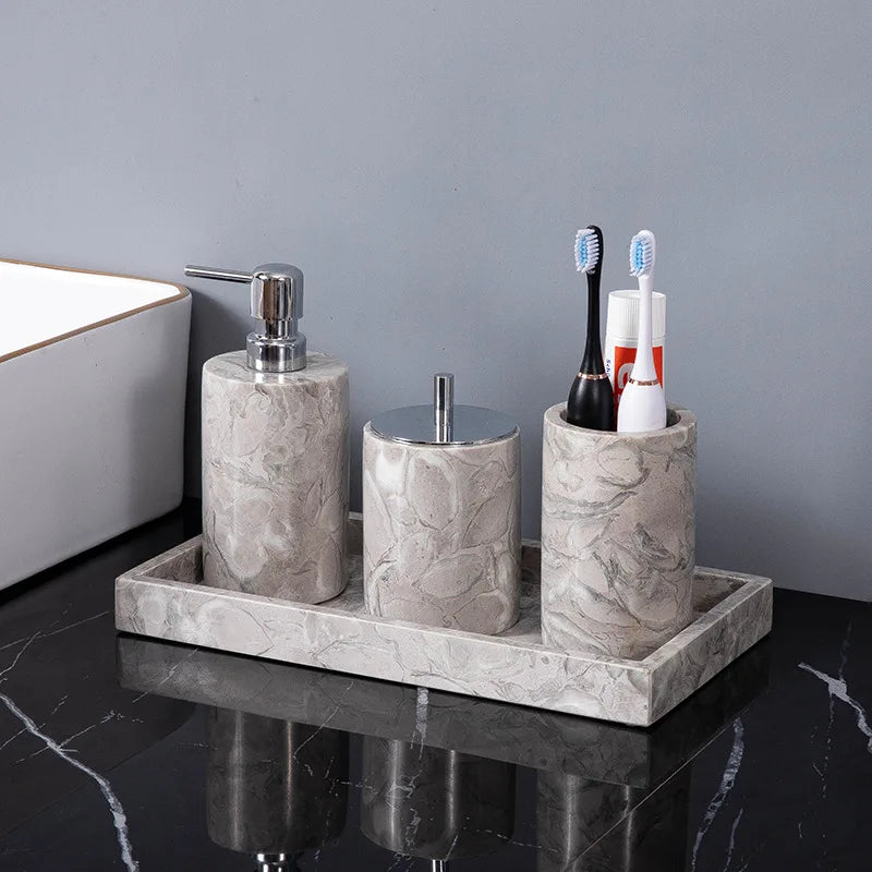 Bathroom Accessories Sets Elegant Natural
