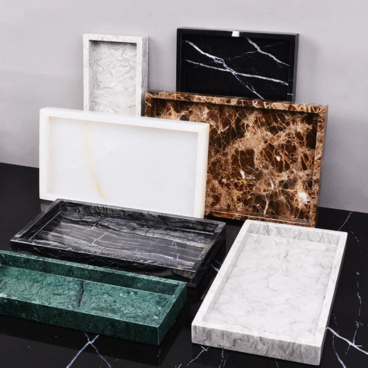 Real Natural Marble Tray