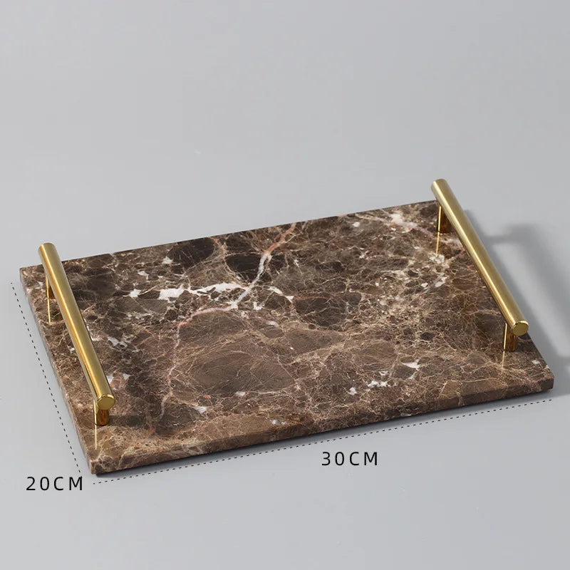 Real Natural Marble Tray