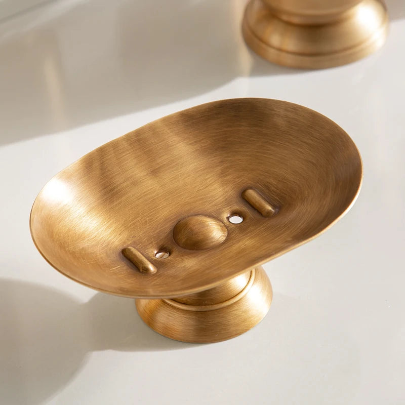 Golden Retro Copper Bathroom Set