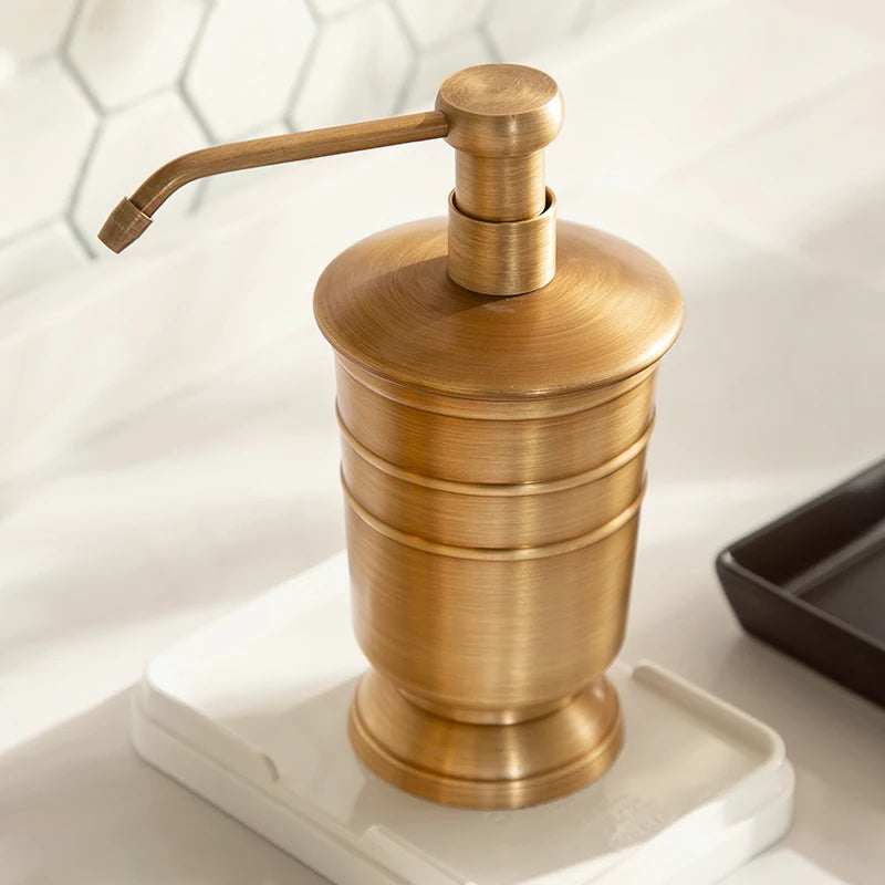 Golden Retro Copper Bathroom Set